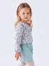 LC Waikiki Crew Neck Long Sleeve Printed Baby Girl 3-Piece Set